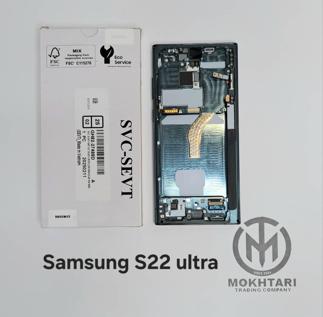 تاچ ال‌سی‌دی اورجینال سامسونگ Galaxy S22 Ultra با فریم 