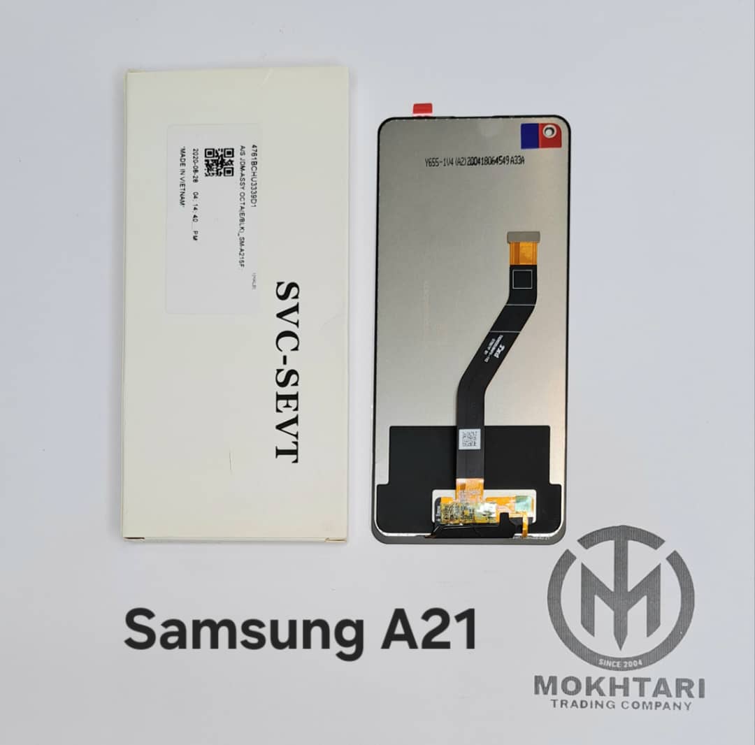تاچ و ال‌سی‌دی اصلی سامسونگ Galaxy A21 (A215) بدون فریم | پنل PLS TFT | کیفیت فابریک کارخانه‌ای